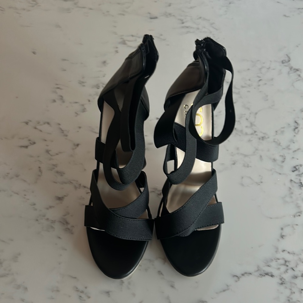 Black Strappy Heels
